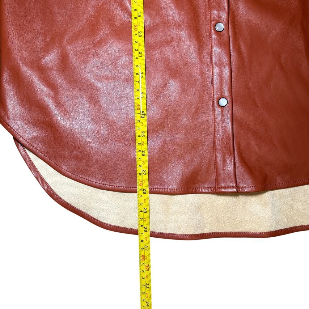 Altar'd State Womens Size S Shacket Casual Fleece Lined Brown Tan - Picture 6 of 7